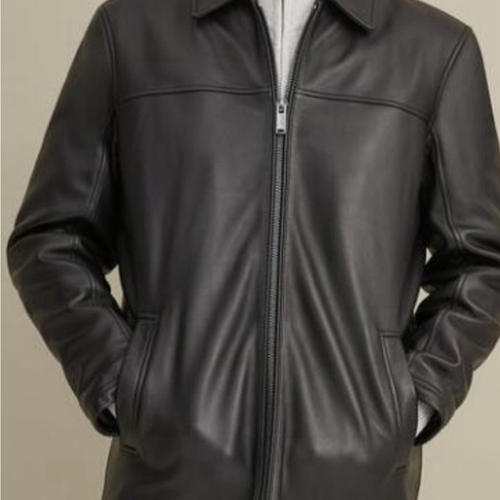 Men’s Black Wilson’s leather bomber jacket 2XLT in good condition
